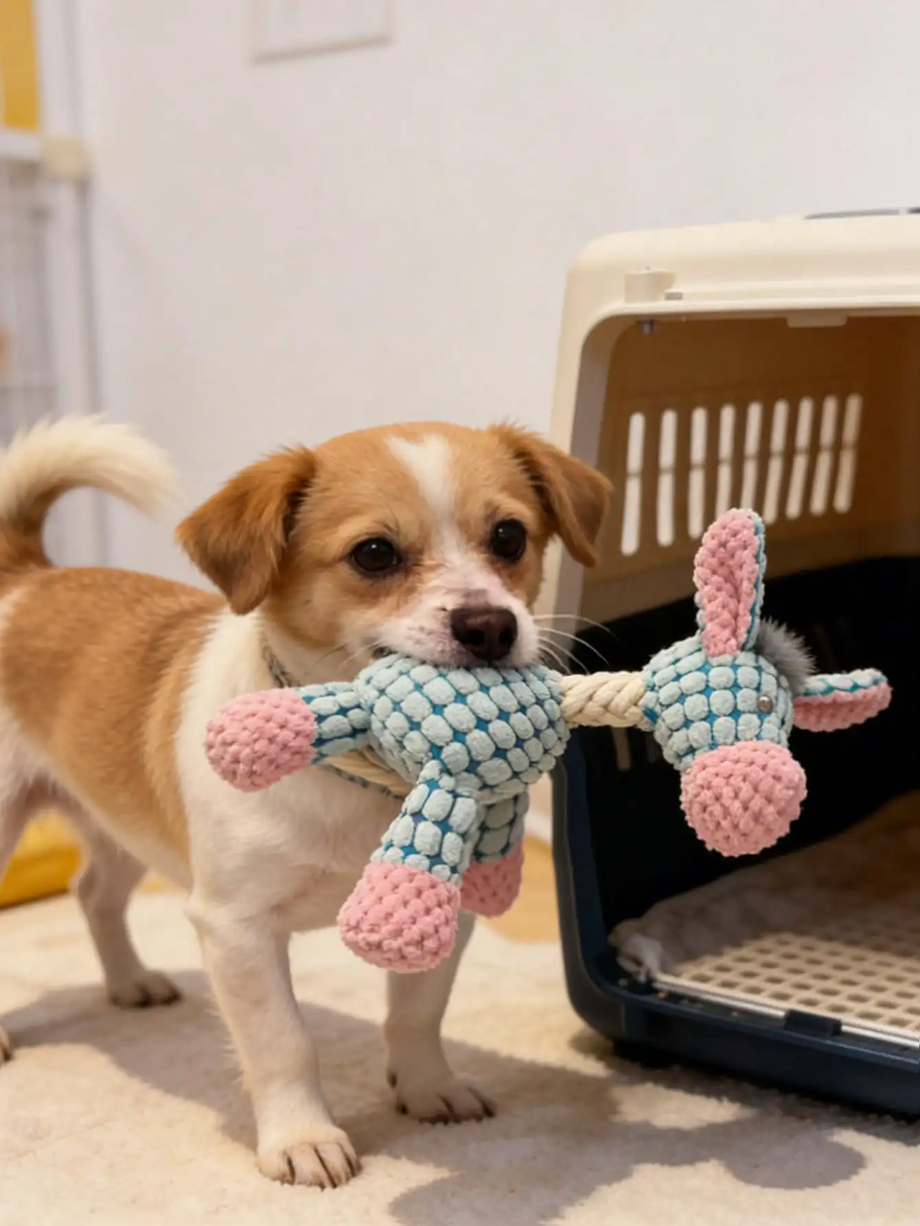 

Plush Donkey Chew Toy With Sound, Interactive Pet Dog Toy