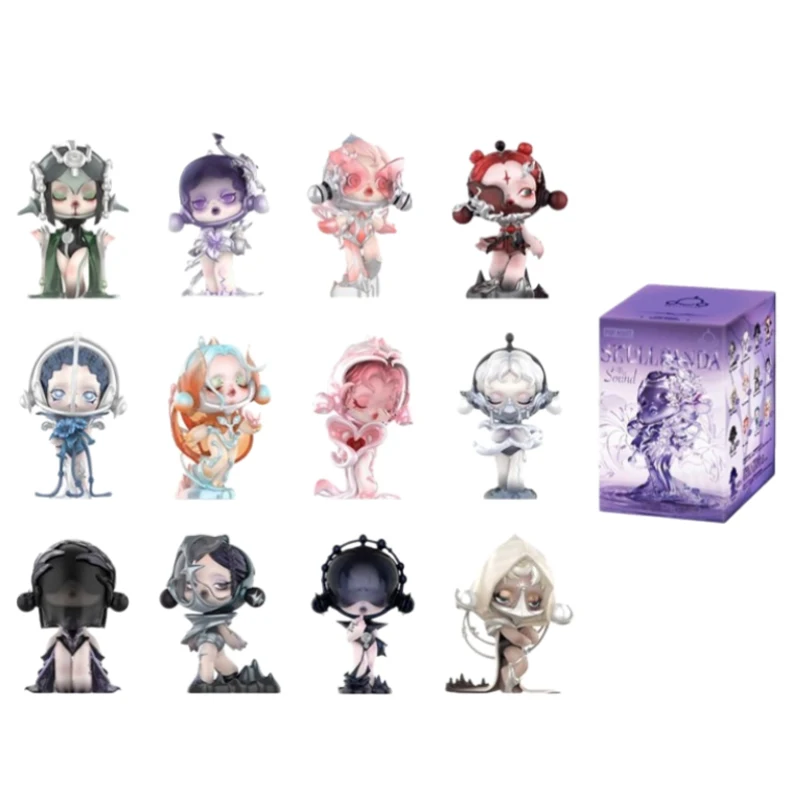 

POP MART Official SKULLPANDA "The Sound" Series Blind Boxes — Art Toy Blind Boxes Featuring Floral Designs.