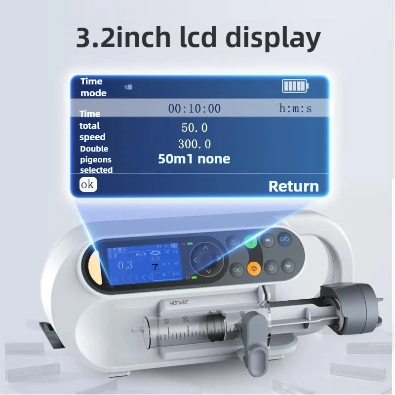 

Injection Pump Single and Dual Channel Medical Infusion 10-50ml Micro Injection Pump Nutrition Pump