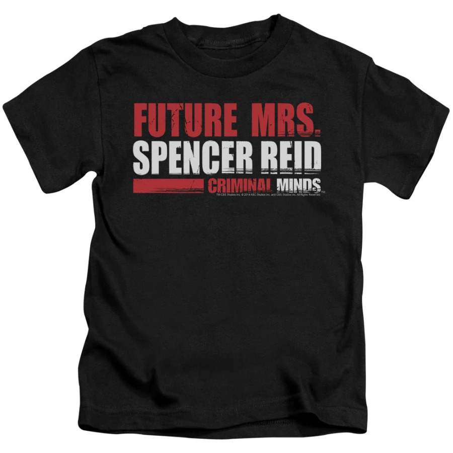 Criminal Minds Future Mrs. Spencer Reid Kid's Black Shirts Men Women Tee Streetwear Oversized Loose Casual