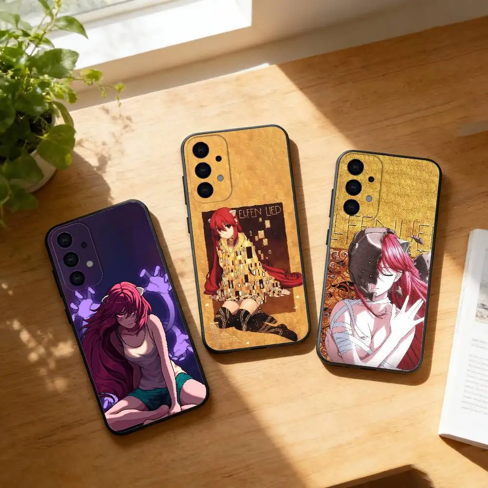 E-Elfen Lied L-Lilium Lucy phone Case For Samsung S25,24,21,22,23,30,Ultra,20,Plus,Fe,Lite,Note Soft Black Cover