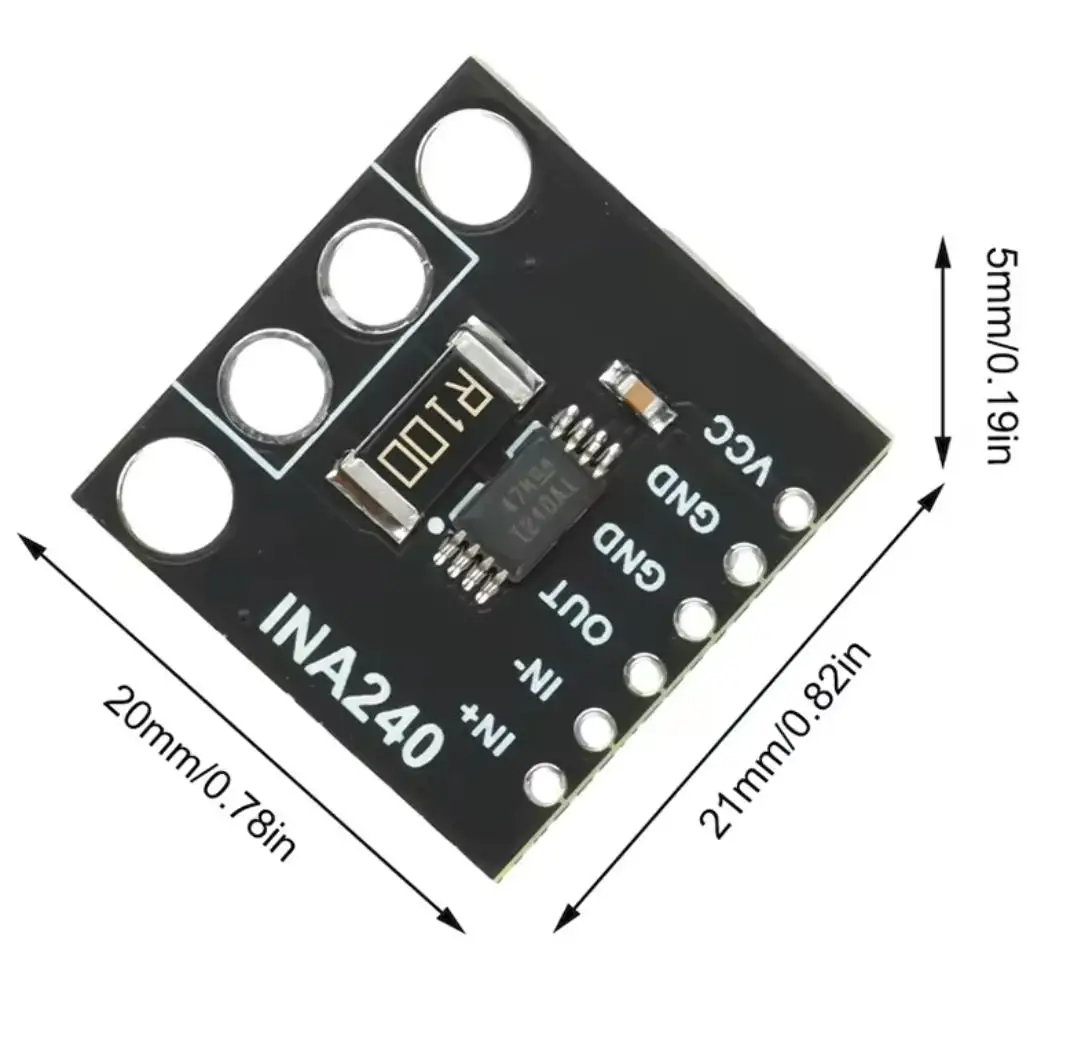 INA240 Module INA240A1 current detection amplifier current monitoring dual Way Current Collection