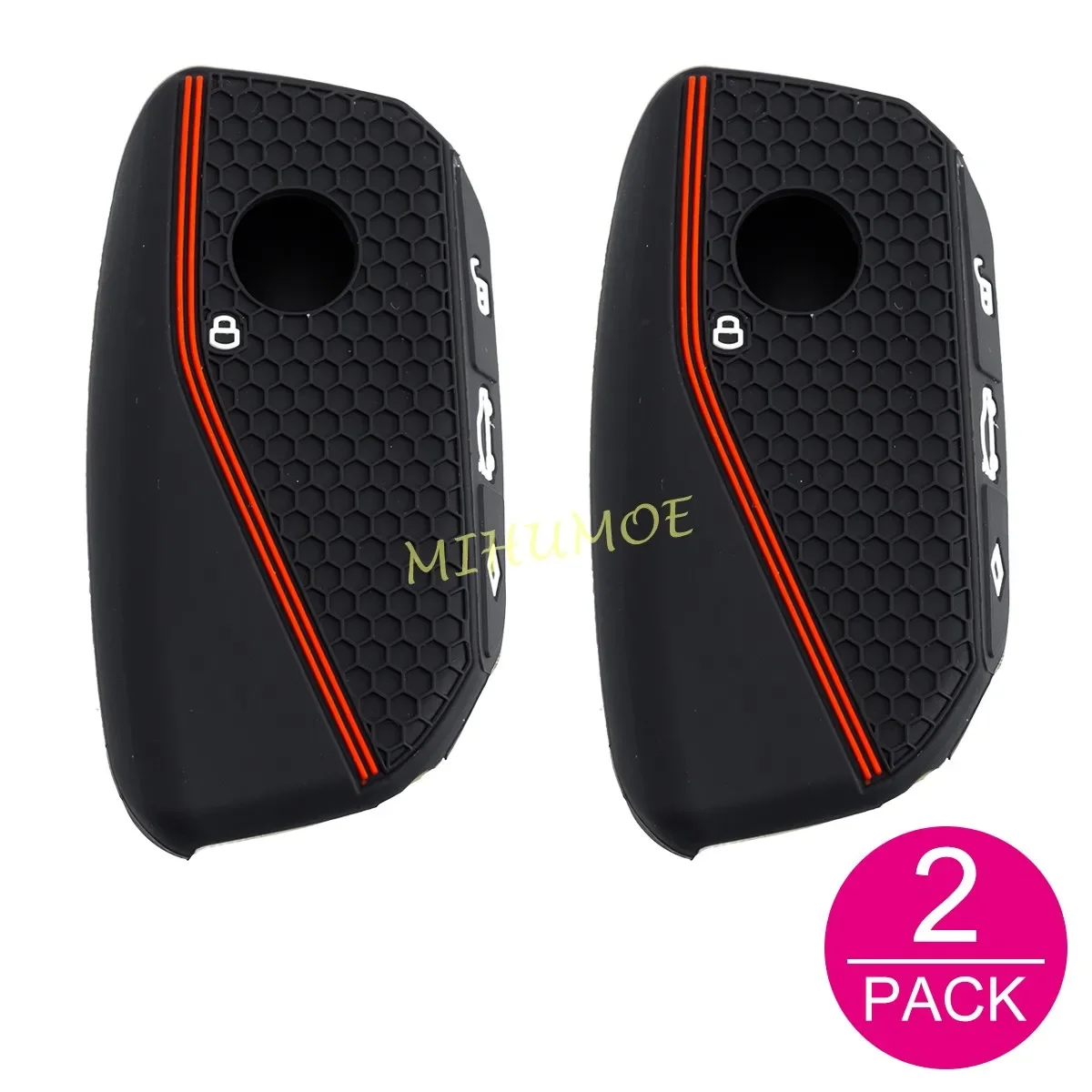 Siliconen Autosleutelzakje Case Cover Chain Ring Houder Voor BMW 218i 220i 740i 760i 5-Serie G60 X1 X2 X5 X6 X7 iX1 iX2 iX i5 i7 G05