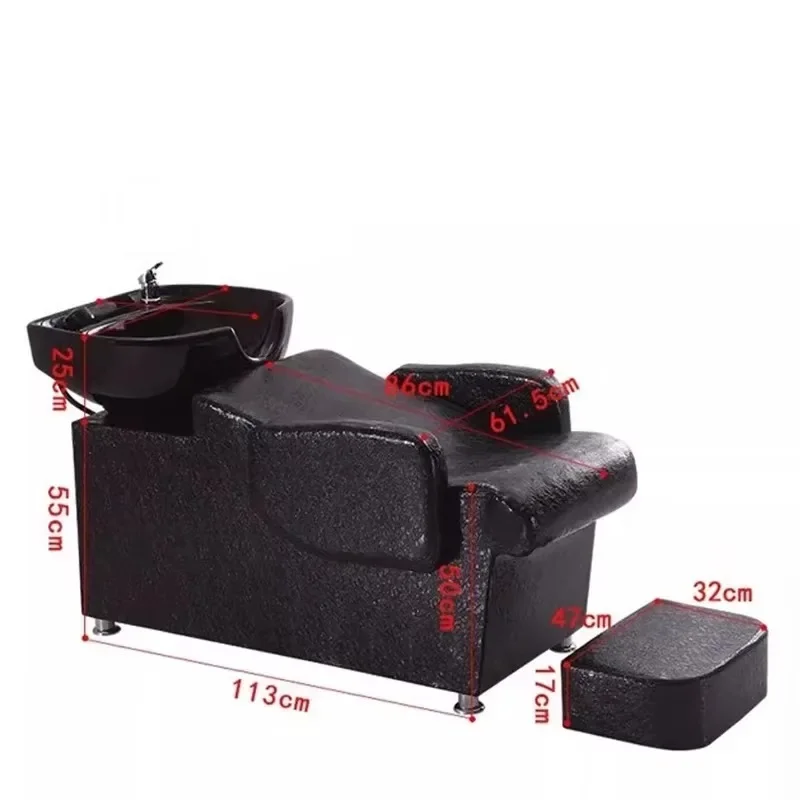 Beauty Salon Shampoo Chair Hair Lounge Comfort Luxury Hair Wash Chair Shower Head Professional Cadeira De Barbearia Furniture