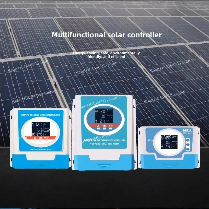 40A60A80A100A Solar Charge Controller 12V/24V/36V/48V Auto Detect LCD Display for Off-Grid PV System