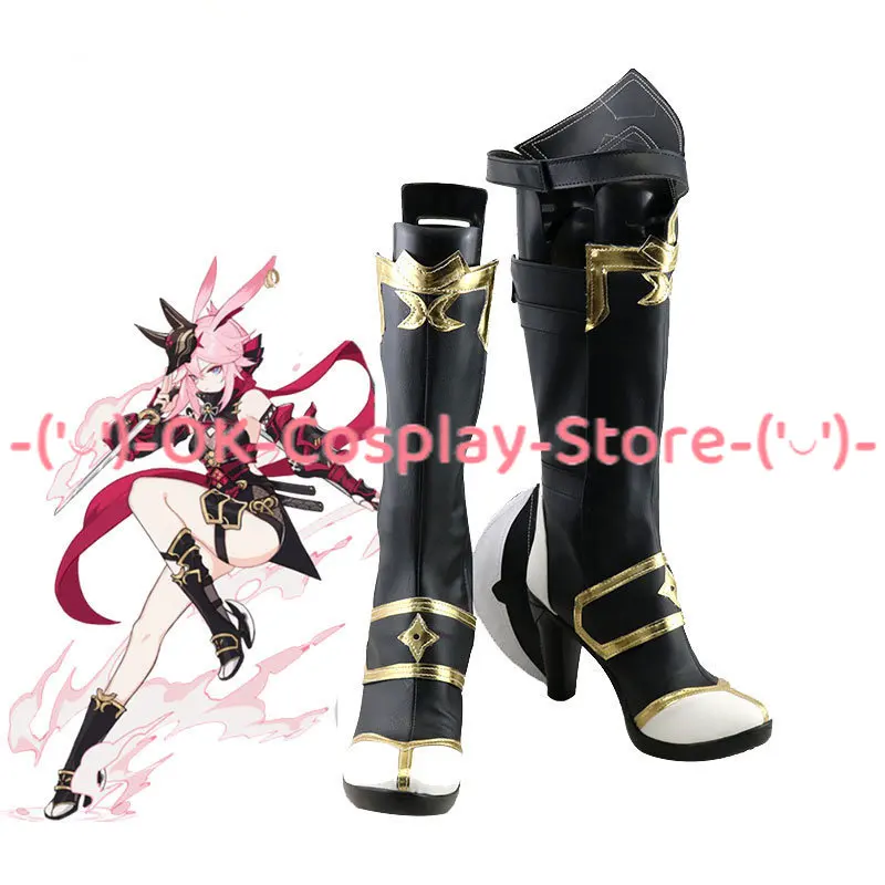 

Игра Honkai Impact 3 Yae Sakura Cosplay Shoes из искусственной кожи Shoes, Хэллоуин Карнавальная обувь Prop на заказ