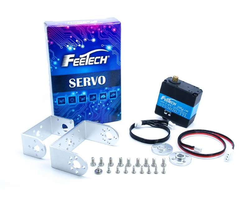 Servo 25KG Metal Gear 360 Degree Double Shaft With Feedback Smart Servo for DIY Programming Educational Robots Industry Service