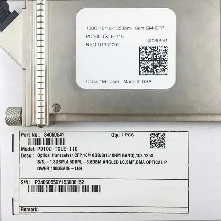 Módulos CFP-100GBASE-ER4 compatibles con transceptor óptico CFP 100G ER4 1310nm 40km para interruptores Arista