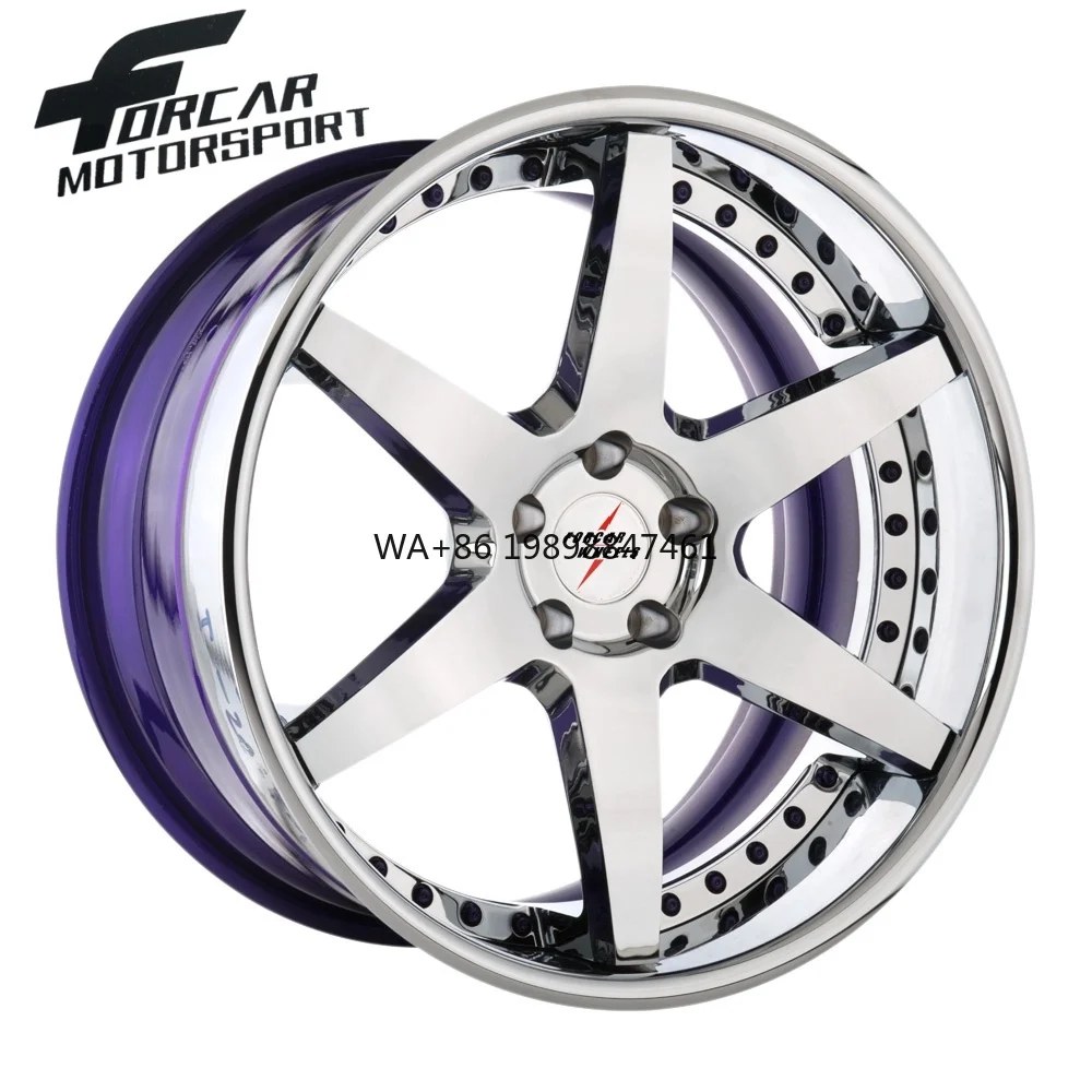Two-Pieces Car Rim Wheel Aluminum China Factory Rims for Personal Use