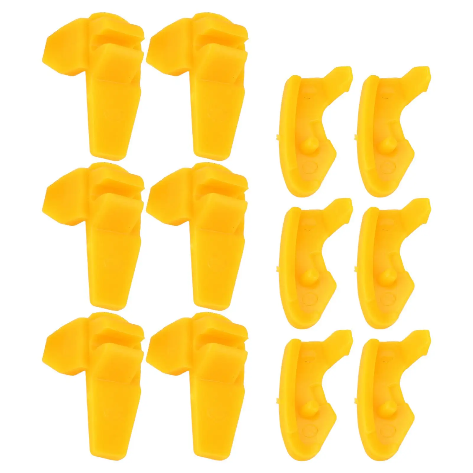 6 Pairs Yellow Rim Protectors for tire Changer Tool Kit - Durable Mount Demount Heads for Machine, Wearproof Repair Tools