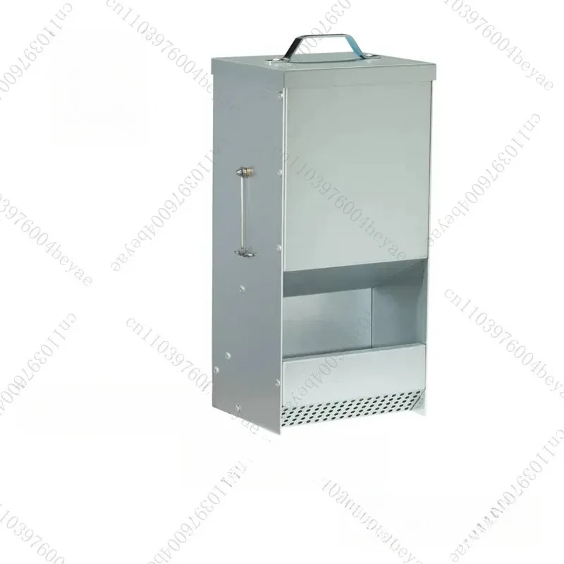 New rabbit feeder, courtyard garden rainproof covered metal rabbit feeding device