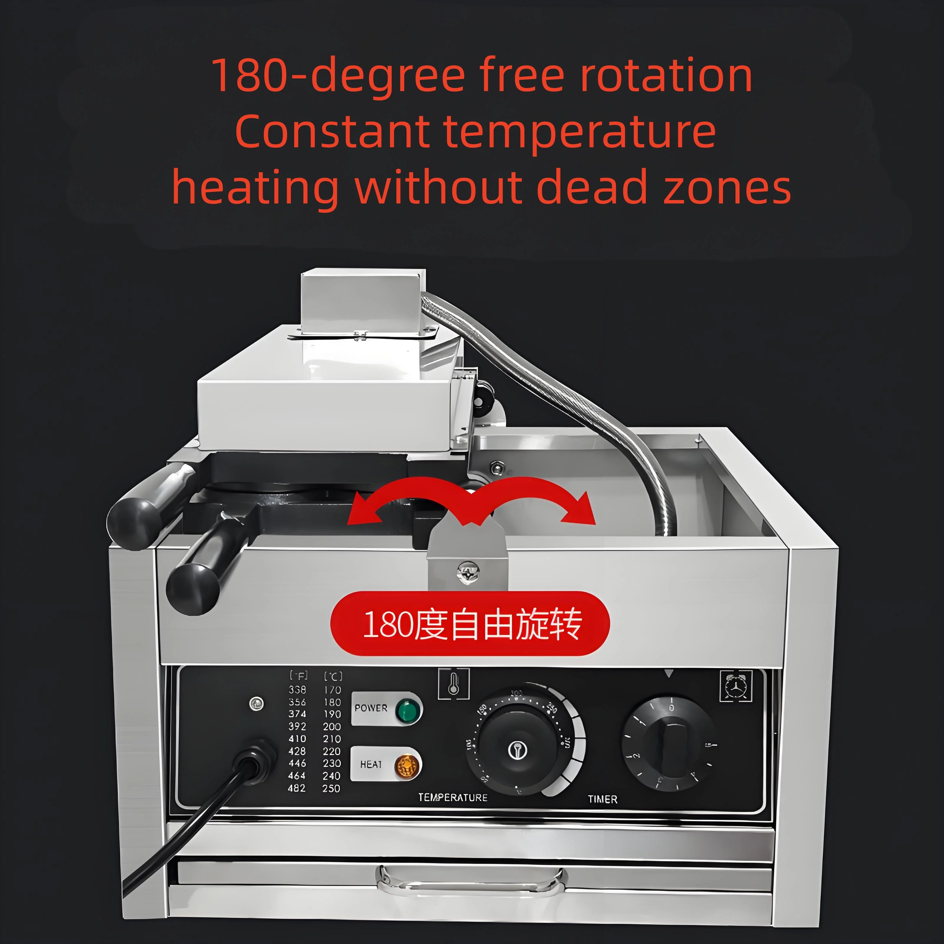 Food tools Commercial Electric Banana Shape Crispy Maker Snack Machine Commercial Waffle Baker for Cheese Chocolate Waffle Cake