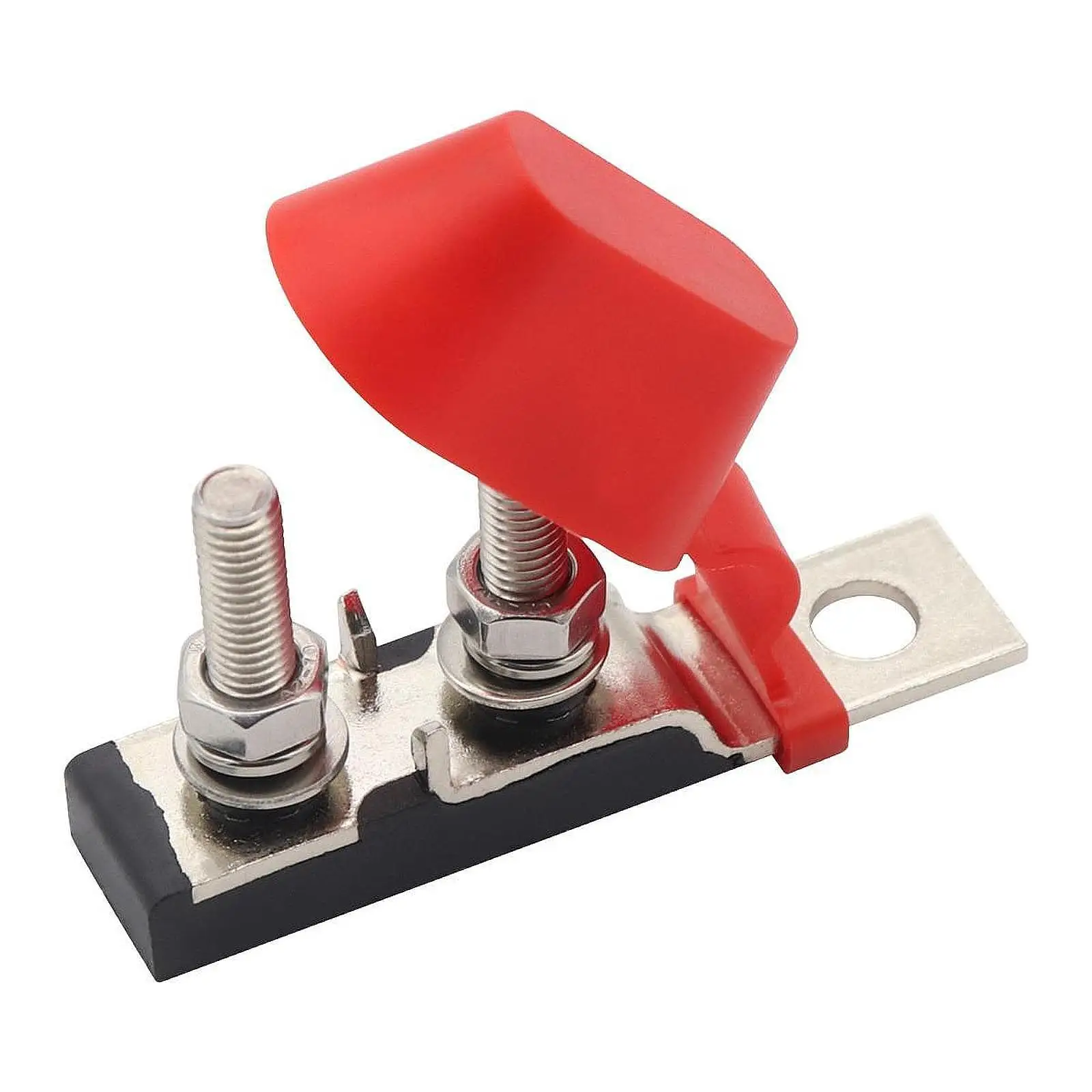 Marine Rated Fuse Holder Dual Studs Copper Nylon Compact Terminal Block for Car Boat DC Inverter Accessories