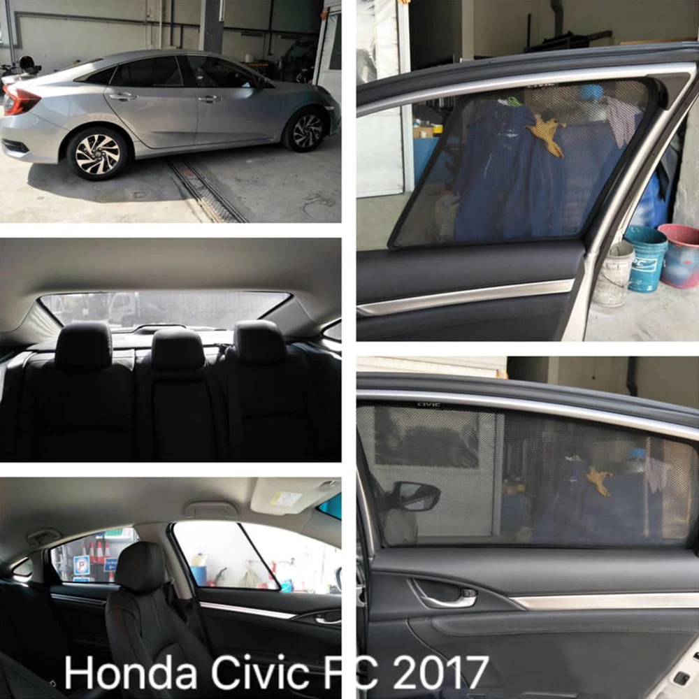 

For Honda CIVIC FC 10th 2015-2021 Magnetic Car Rear Side Baby Window SunShade Shield Front Windshield Curtain Sun shade Visor