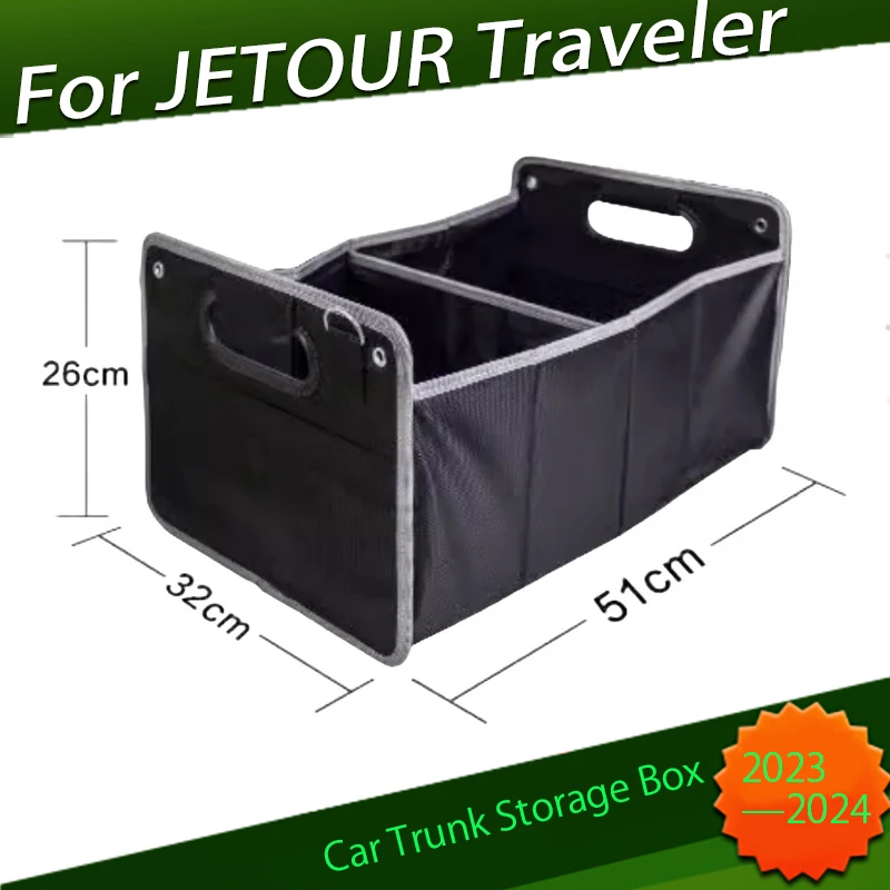 

Ящик для хранения в багажнике автомобиля, ящик для хранения подходит для CHERY JETOUR Traveler T2 2023 2024, модифицированный ящик для хранения с ручкой, детали для салона автомобиля