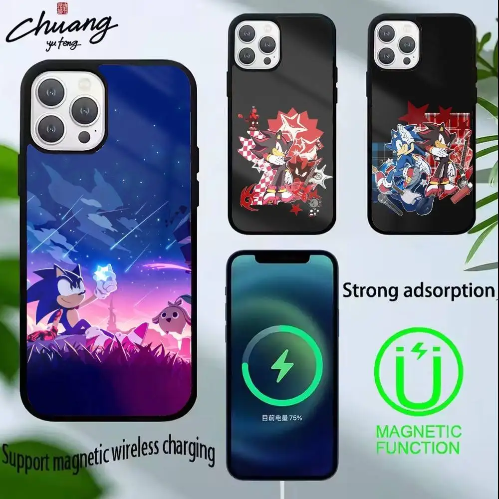 

H-Shadow the Hedgehog Phone Case For iPhone 17,16,15,14,13,Pro,Max,Plus,Magnetic For Magsafe Wireless Charging