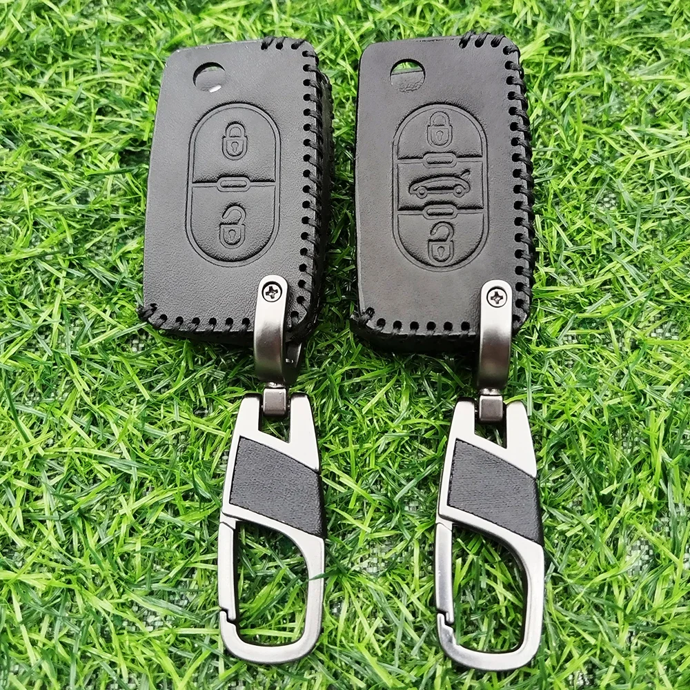 Fashion New Car Flip Key Case Cover Shell Fob for Peugeot 107 207 307 308 407 607 3008 5008 for Citroen Xsara Picasso C5 C6 C8