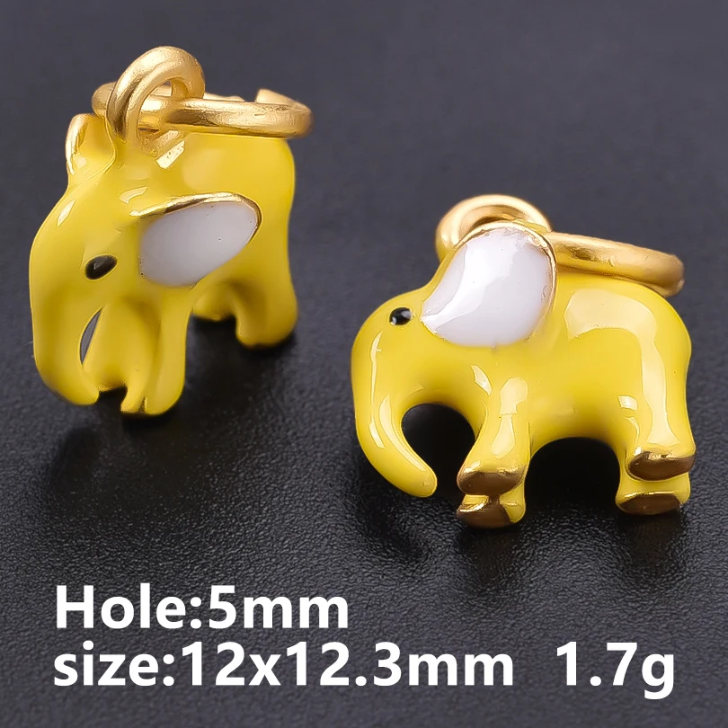 6 Stück Metall-Anhänger der Tier-Serie: Ente, Delfin, Giraffe, Hase, handgefertigt, zum Selbergestalten, personalisierbar, für Herren- und Damen-Halsketten, Schmuck. – Detail 16