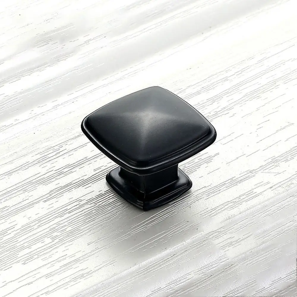 American Style Matte Black Kitchen Home Improvement Wardrobe Cupboard Knobs Furniture Hardware Cabinet Handles Drawer Pulls