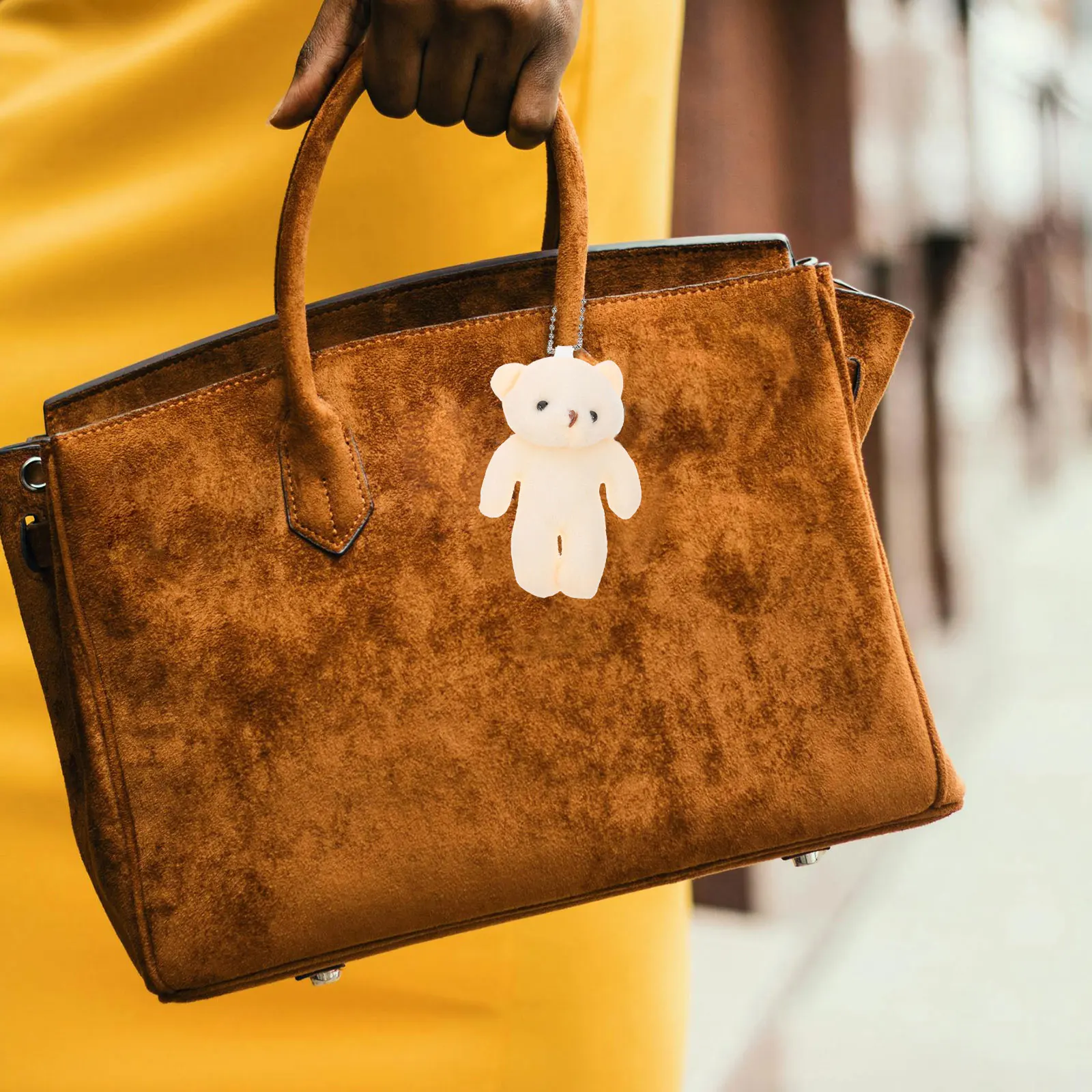 

10pcs Small Bear Stuffed Fabric Hanging Decor For Kids Girls Birthday Christmas Wedding Party Backpack Pendant