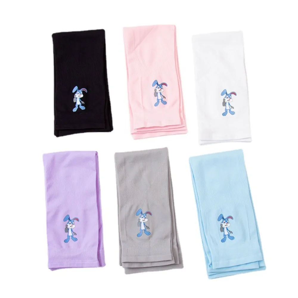 Arm Warmers Cartoon Rabbit Ice Silk Clothing Accessories INS Arm Sleeve Sun Protection Sleeve Long Arm Gloves Printing Sleeve