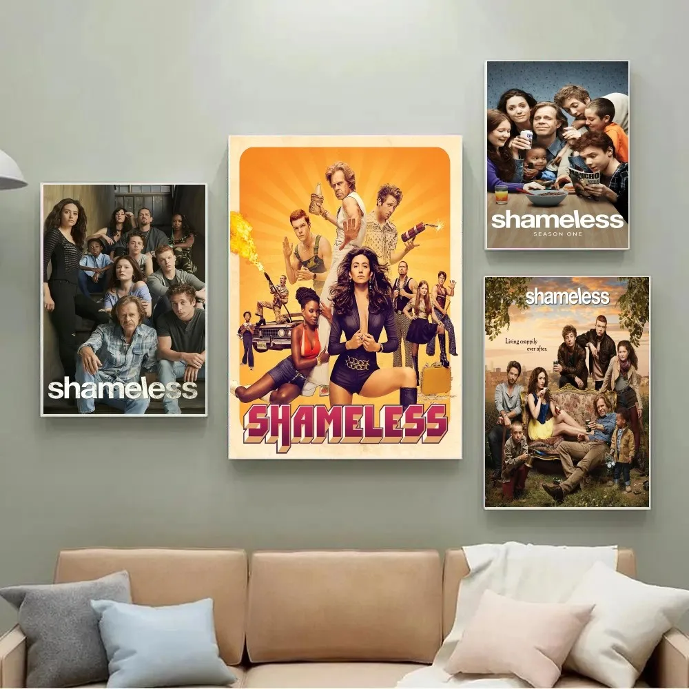 1pc Tv Series Shameless Movie Classic  Poster Paper Print Home Living Room Bedroom Entrance Bar Cafe Art Painting Decoration
