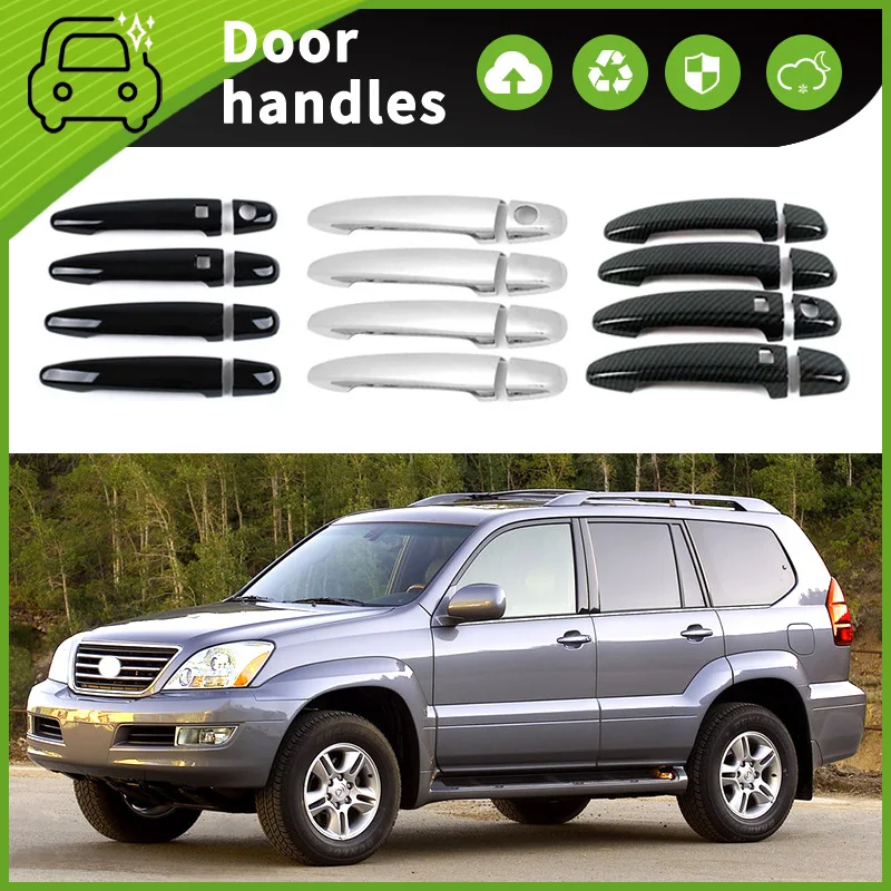 Защитная накладка на дверную ручку для Lexus GX470 J120 02-09, защитная отделка дверной ручки, внешние аксессуары