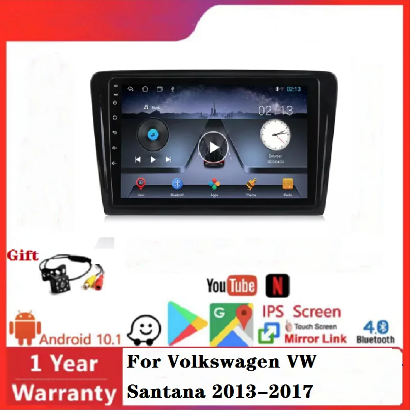 Android 11 8GB 128GB DSP auto radio For Volkswagen VW Santana 2013-2017 Car Radio Stereo radio 2 dinNavigation car video