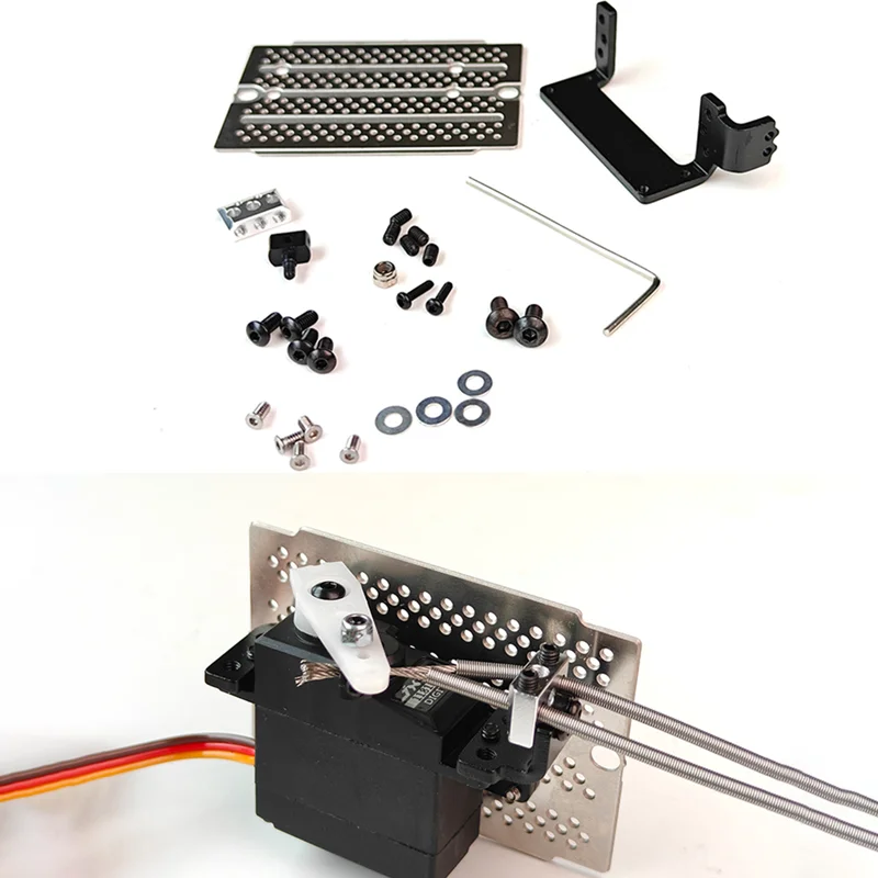 Image of Maßstab 1:14 Metall-Differenzialsperre-Servohalterung für Tamiya RC Truck SCANIA 770S R620 VOLVO BENZ Arocs MAN TGX Autozubehör