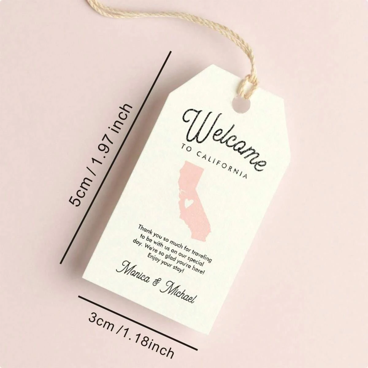 3x5CM  100pcs Custom Wedding Welcome Gift Tags 30 Styles Emerald Greenery Wedding Welcome Gift Tags Thank you Favor Tags No Rope