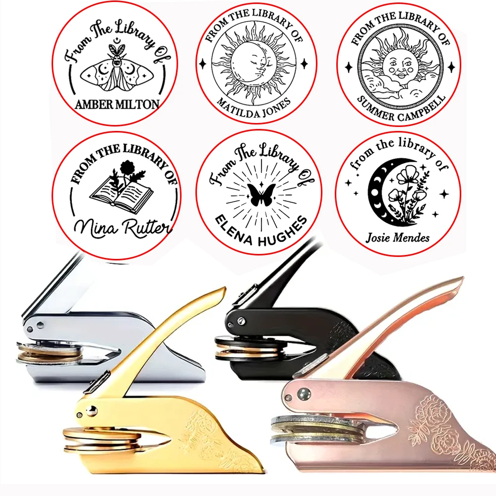 Prägestempel, individuelles privates Logo, individuelle Gestaltung, Bibliothek, Buch, Einladung, Hochzeit, Prägestempel, Firmenpapier, Ledersiegel