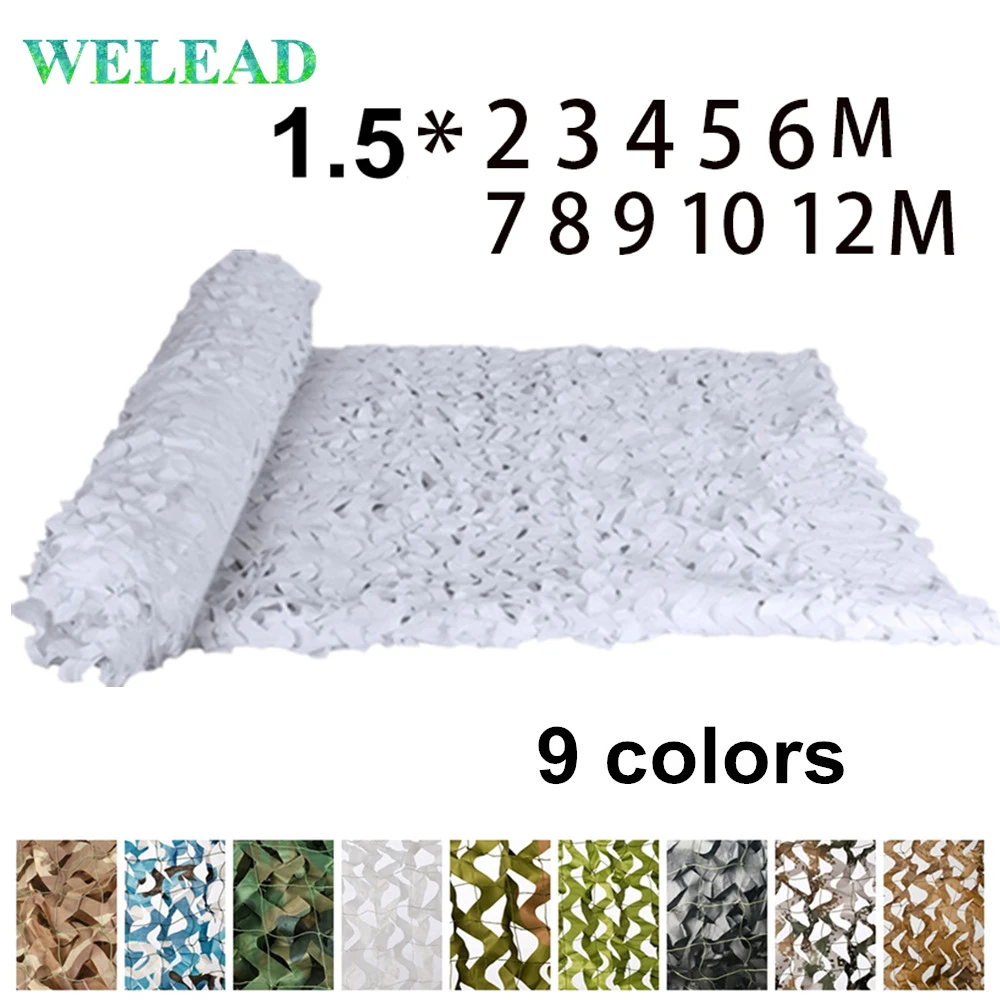 Welead Reinforced  Camouflage Net Army Garden Shade Hiding Mesh Outdoor