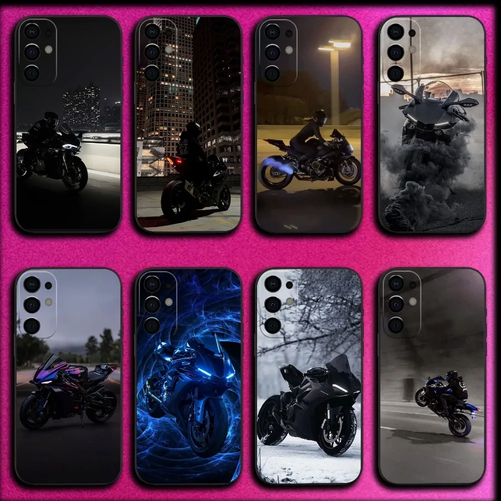 Bike Moto Y-Yamahaes-S Bicycle Phone Case For Samsung S25,S24,S21,S22,S23,S30,Ultra,S20,Plus,Fe,Lite,Note,10,9,5G Black Cover