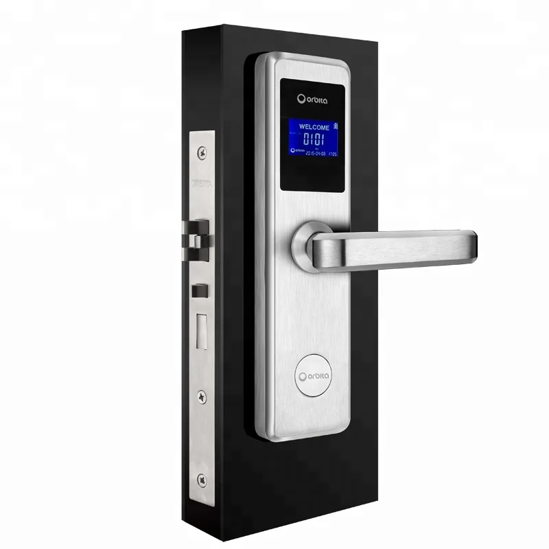 Orbita ANSI standard best quality battery operated gate locks hotel lock with lcd display