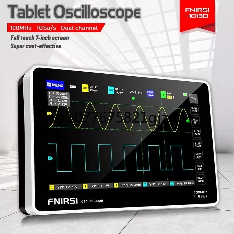 1013D Digital Tablet Oscilloscope Dual Channel 100M