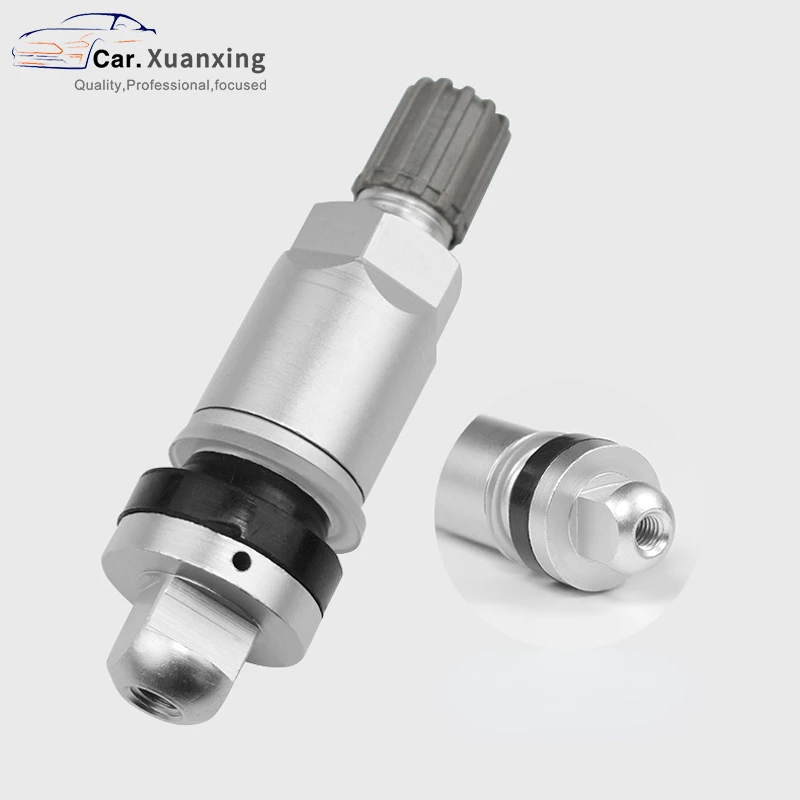 TPMS-27 Tire Valves Aluminum Tire Sensor Kit Tire Pressure Sensor Valves Stem Replacement for MG Lexus Audi Renault Bluebird