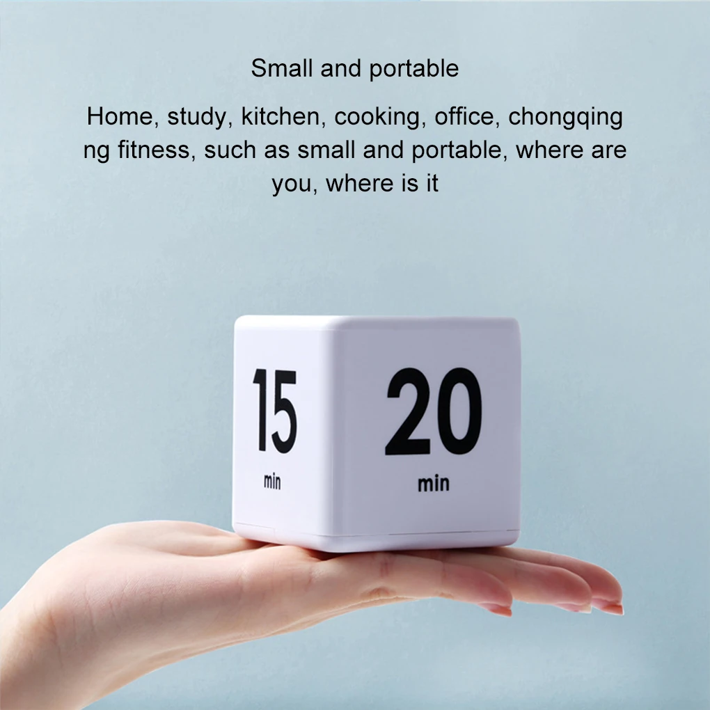Kitchen Timer Cube For Precise Timing In Cooking Management Two Level Volume Adjustment Countdoforwn