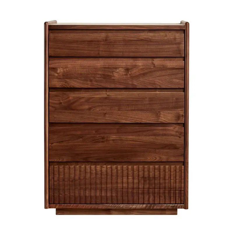 

Nordic, Japanese, black walnut, chest of drawers, modern, simple, solid wood