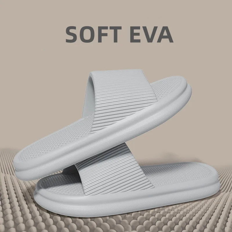 Big Size 36-49 Men Slippers Couples Flip Flops Women Soft Slides Concise EVA Comfortable Beach Sandals Indoor Anti-Slip Shoes