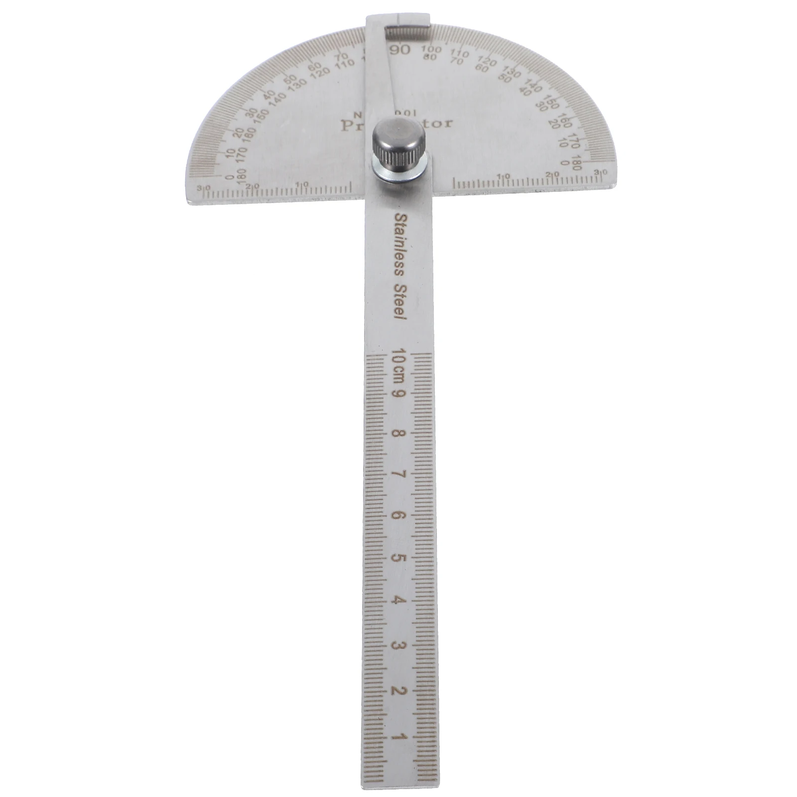 

150mm Stainless Steel Protractor Round Head Angle Multifunction Measuring Tool for School Office Home Use Accurate Ruler