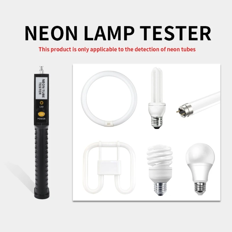 Tube Tester Handheld TL-lampen Tester Detector Werkt op batterijen