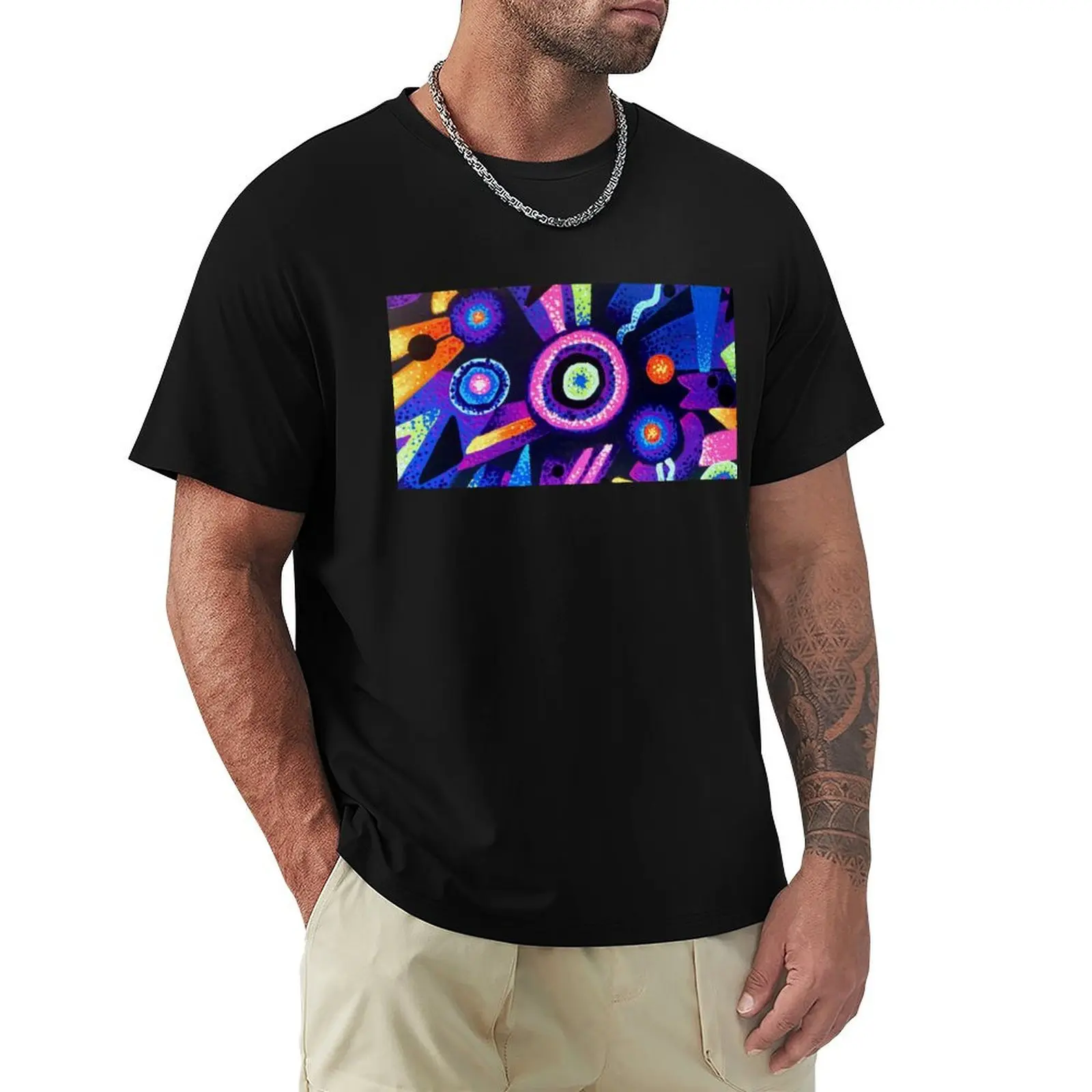 Bowling Alley Carpet T-Shirt Casual Simple Design Short Sleeve Shirt