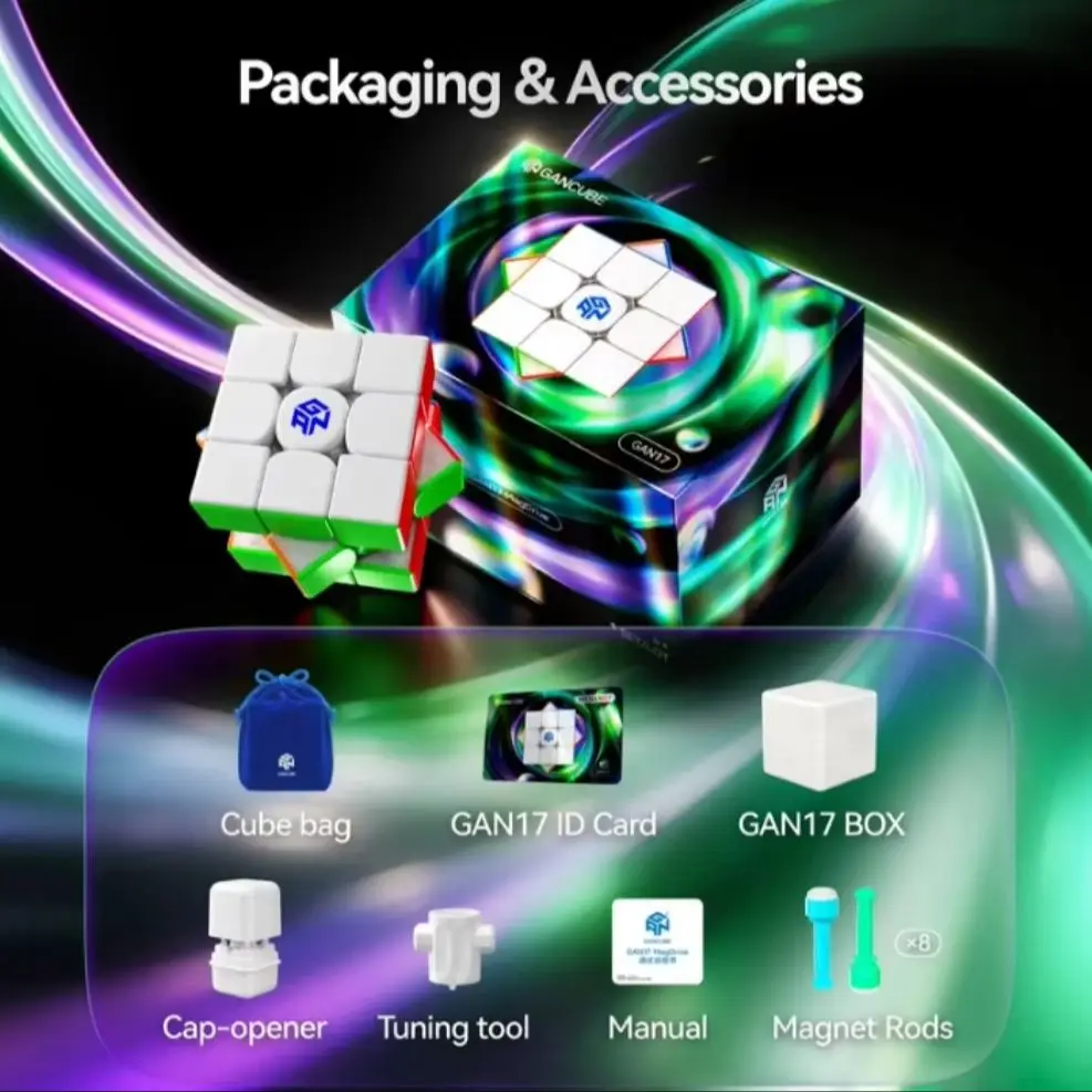 New GAN17 MagDrive Gan 3x3 Cube 3x3x3 Magnetic Cube Flagship Cube Professional Competition Magico Puzzle Toy for Children