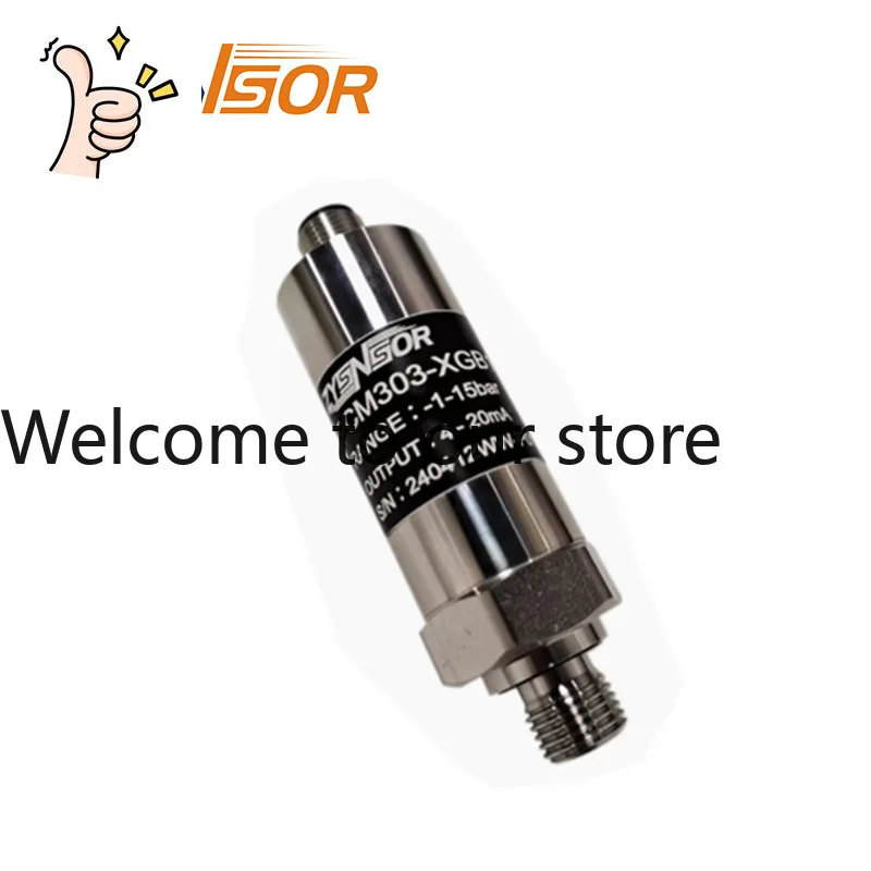ZYSNSOR Pressure Sensor PCM303-XGB1-C3 -1-15BAR 4-20MA G1/4 Thread M12