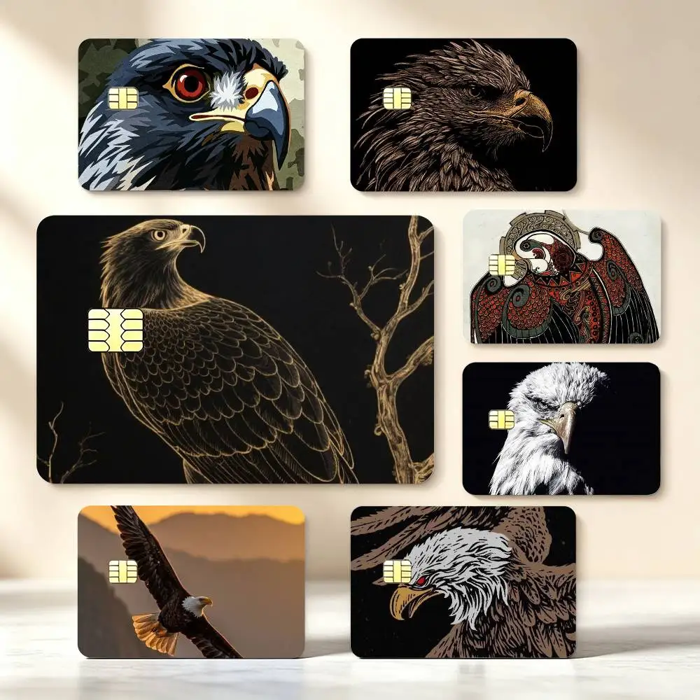 Falcon Pattern Credit Card Stickers Skin For Bank Debit Decorative Protection Scratch-resistant Gift