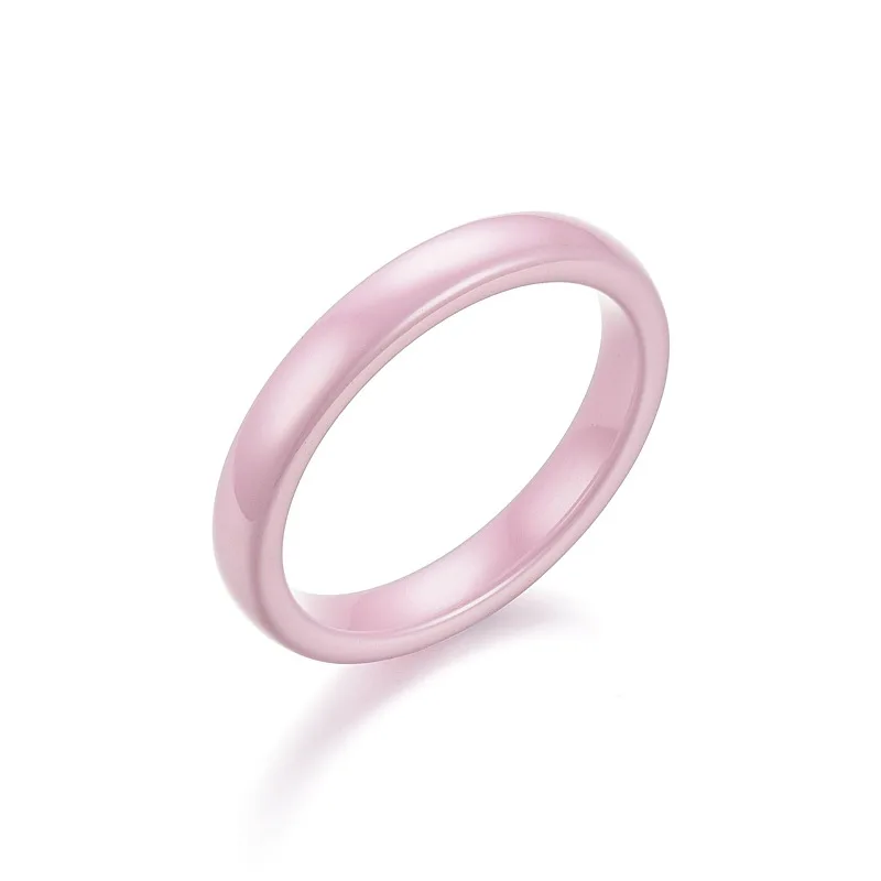 Meetvii 3mm Ceramic Rings for Men Women Minimalist Simple Unisex Thin Tail Rings Anti-Allergy Never Fade