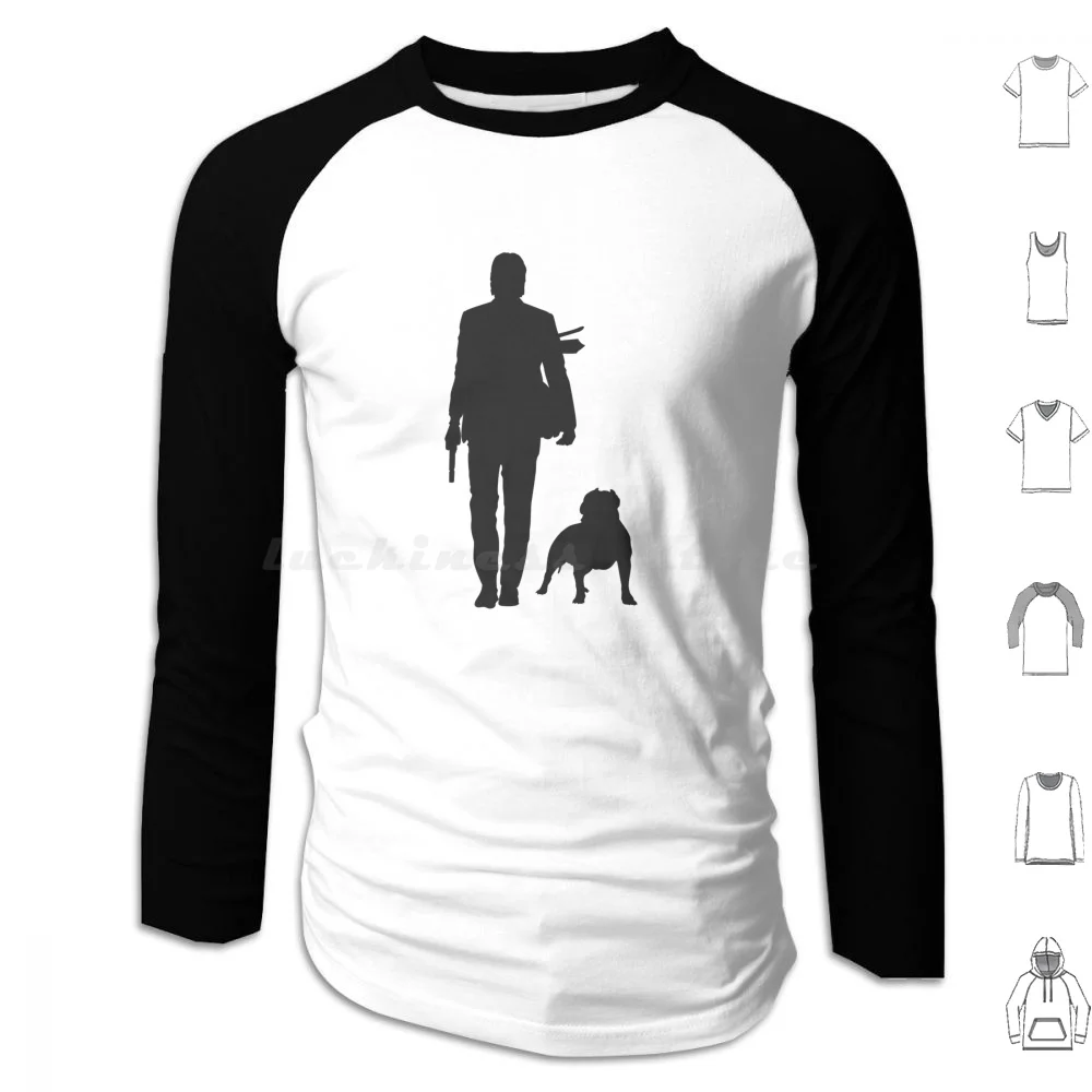 جون ويك آند دوج فانارت رسم هوديي قطن كم طويل جون ويك كيانو ريفز كيانو ماتريكس جون ويك الفصل كيانو #1