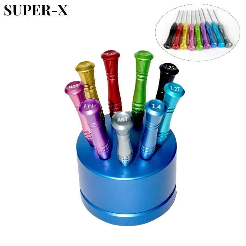 

9pc/set Dental Laboratory Implant Screwdriver Stainless Dental Implant Technician Uses Screw Heads To Repair Screws Dental Tools