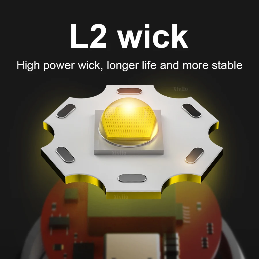 20000LM Professional LED Diving Flashlight Powerful Dive Torch Scuba Diving Lamp IPX8 Underwater Lantern Powerful L2 Dive Torch