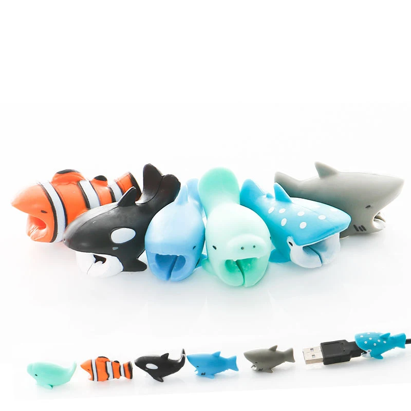 2023 New Cable Protector Cartoon Cute Animal For Phone Protege USB Cable Buddies Data Line Protectors Phone Cable Accessories
